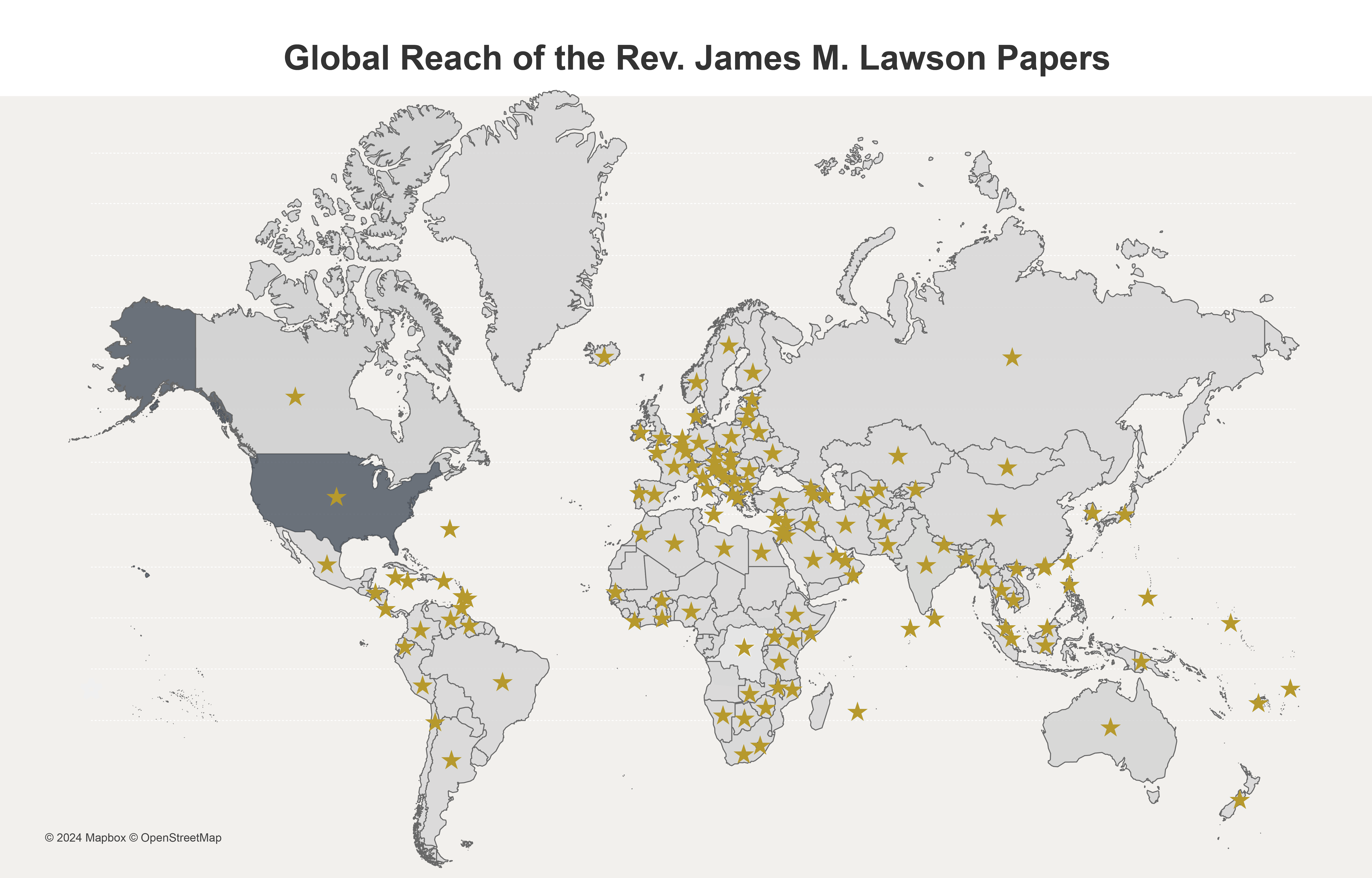 Chart: Access to Our Collections, Rev. James M. Lawson Papers