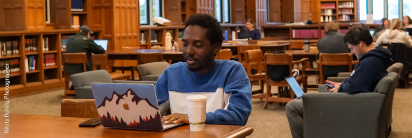 Students studying in Central Library